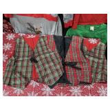 Three Vintage Christmas Vests
