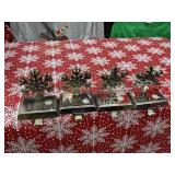 Snowflake Stocking Holder Set