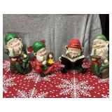 Vintage Homco Ceramic Christmas Elves