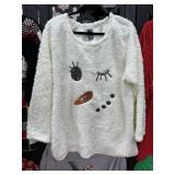 IJAK Snowman Sequin Fleece Size 2XL