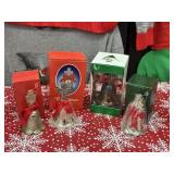 (4) Silver Plate Christmas Bells