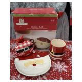 Holiday Market Holiday Set Plate, Mug, Ornament