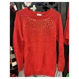 Wonder Nation Gold Sequin Red Sweater