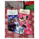 Disney Frozen and Minnie Mouse Stockings