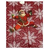 Working Vintage Die Cut Jumping Santa Clause
