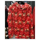Fleece Christmas Hoodie Size 3XL