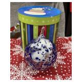 Beautiful Handblown Glass Christmas Ornamet