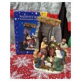 Vintage Hand Painted Porcelain Nativity