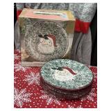 Set of Four Earthenware Dessert Plates