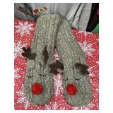 Reindeer Grippy House Shoes