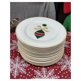 Set of 12 Gibson Ornament Plates