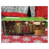 Like New Kirklands Set of 3 Metal Gift Box