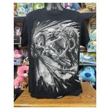 Vintage Skeleton MotorcycleTshirt Size L