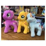 (3) New 2013 My Little Pony Exclusive Plush
