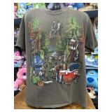 Vintage Large Graphic Camping Tshirt Size L