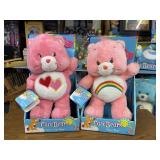 (2) NIP Care Bear Plush Love-a-Lot and