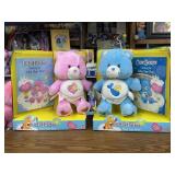 (2) 2003 NIP Care Bears With Book Baby Hugs