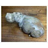 Made in Zimbabwe Carved Solid Stone Hippo