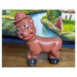 Vintage Smokey The Bear Ride A Long Toy