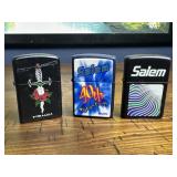 (3) Selection of Zippo Lighters