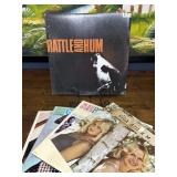 (5) Vintage Record Albums - U2, Gene Kelly