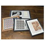 Vintage Marilyn Monroe, James Dean Stamps and
