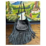 Joes Leather Fringe Purse