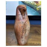 Vintage Carved Egyptian Canopic Jar