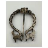 Vintage Penannular Silver Brooch