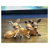 Vintage Blown Mold Deer Figurines