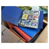 (8) Binders/Folders Full of Cards and a box