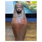 Vintage Carved Egyptian Canopic Jar