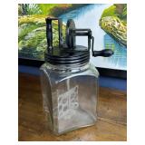 AntiqueGlass  Butter Churn