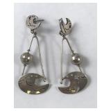 .925 Silver Earings Stamped Mexico