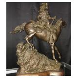 "The Bounty Hunter" Bronze Sculpute By Covelle