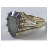14K Gold and Mystic Topaz Ring