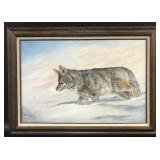 Braning Pastel Drawing "WOLF"