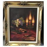 Appears to be oil on canvas - Artist unknow,