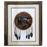 "Bear Shield"Signed Nancy Woode Taber Art Work