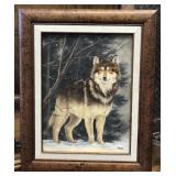 "Winter Wolf" Renee Piskorski Original Oil