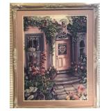 Vintage Floral Framed and Matted Print