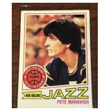 1977 TOPPS BASKETBALL #20 PETE MARAVICH NEW ORLEAF