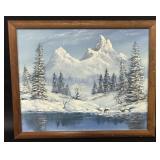 Original Oil on Canvas by D.Edmunds 1990 Painting