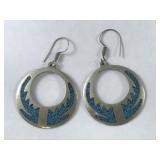.925 Silver Earrings Stamped Mexico