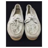 Autographed shoes worn by Dennis Conner