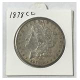 1878 UN CC Morgan Silver Dollar