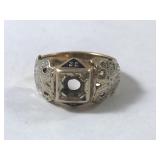 10K-14K Gold Antique Masonic Ring
