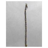 Sterling Silver with Gold Overlay, Periwinkle and