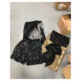 Selection of Sequined Skirts and Shorts