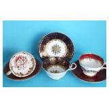 AYNSLEY CUPS & SAUCERS